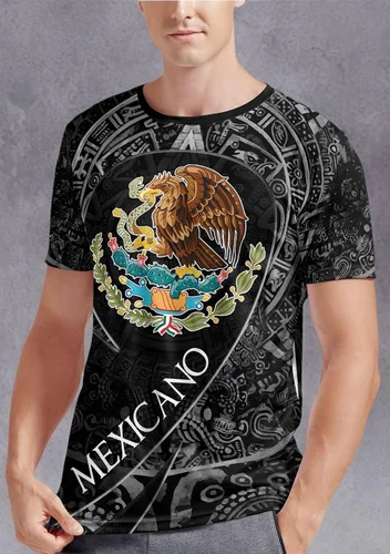 Vista 4 de Camiseta de manga corta con cuello redondo para adultos en 3D