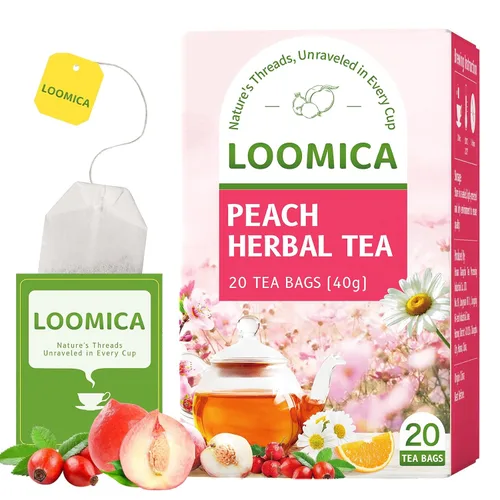 Vista 10 de LOOMICA Té verde de jazmín descafeinado, descafeinado, suave y refrescante, bolsas de té verde jazmín, naturalmente fragante con flores frescas