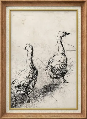 Vista 36 de SIGNWIN Arte de marco de alta calidad, elegante, vintage, ilustraciones de dibujo de árbol, arte fino, arte tradicional icónico para sala de estar
