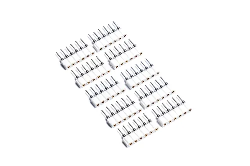 Vista 7 de Litcessory Conector de 6 pines a extremo cortado compatible con tiras de luz Nanoleaf Essentials (paquete de 4, blanco)