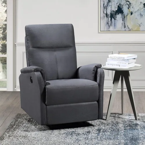 Vista 10 de Holaki Silla reclinable, silla reclinable para sala de estar, sofá reclinable Lazy Boy, silla de lectura, sofá individual, sofá reclinable