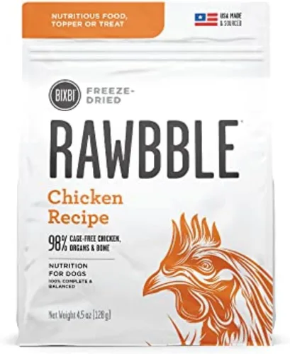 Vista 9 de BIXBI Rawbble - Alimento liofilizado para perros, receta de res, 4.5 onzas, 98% de carne y órganos, sin rellenos, comida cruda para perros apta
