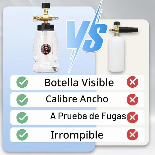 Vista 6 de Herramienta inyector químico diario para lavadora a presión, 3 varillas curvadas, boquilla de jabón Botella de inyector químico ajustable
