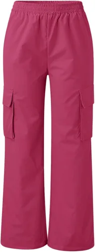 Vista 5 de HJYUZP Joggers for Women Women's Belt Less High Waisted Wide Leg Trousers Straight Leg Relaxed Trousers Pants for Women