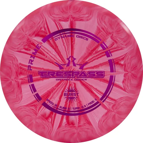 Vista 5 de Dynamic Discs Prime Burst Trespass Disc Golf Driver, disco de golf Frisbee para hombres y mujeres, conductor de distancia máxima, patrón de vuelo