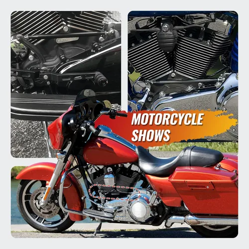 Vista 7 de Varilla de varillaje de palanca de cambios negra ajustable para Harley Negro