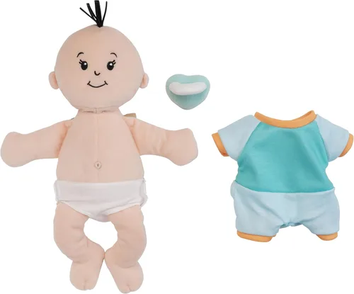 Vista 5 de Manhattan Toy Wee Baby Fella 12" Muñeca de bebé niño