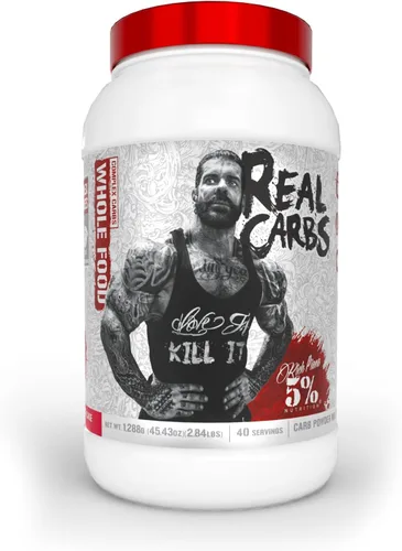 Vista 11 de 5% Nutrition Rich Piana - Proteína en polvo de reemplazo de comida Clean Mass Gainer - Carbohidratos para comidas antes del entrenamiento/después