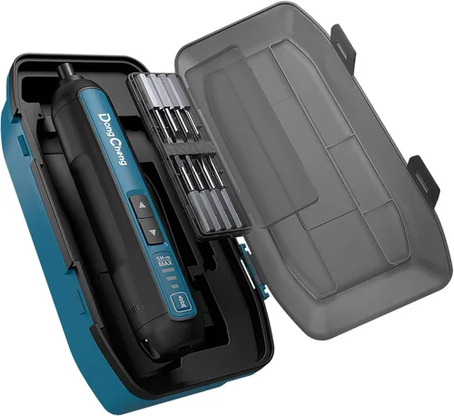 Vista 8 de DongCheng - Destornillador eléctrico inalámbrico de 4 V, destornillador recargable con batería de 2000 mAh con 3 ajustes de par de hasta 5 N.m, 300