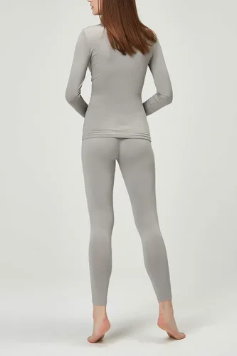 Vista 2 de DEVOPS Conjunto de ropa interior térmica para mujer