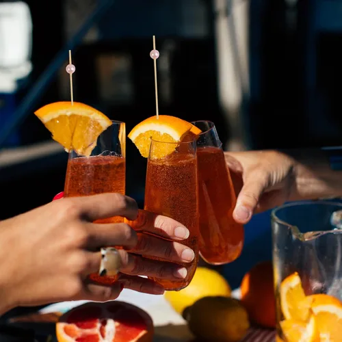 Vista 4 de 100 palillos de cóctel, palillos de dientes elegantes para aperitivos hechos a mano de bambú, palitos de perlas rosadas, palillos de alimentos