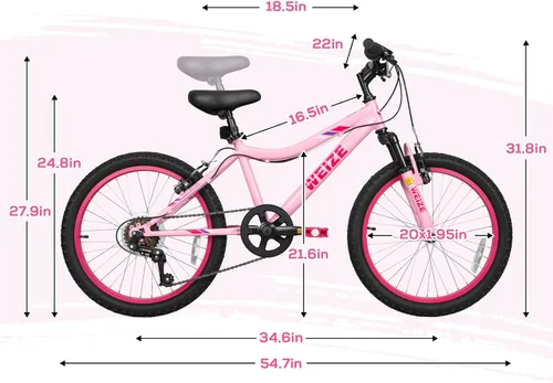 Vista 7 de WEIZE 20 24 inch Mountain Bike Trail MTB Bicycle for Teen Girl