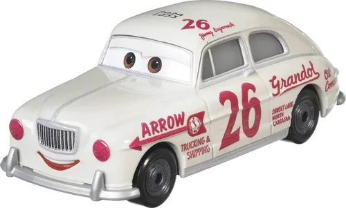 Vista 2 de Disney Cars Jimmy Lugwrench, juguete coleccionable para automóvil de carreras en miniatura, basado en películas de coches, para niños de 3 años