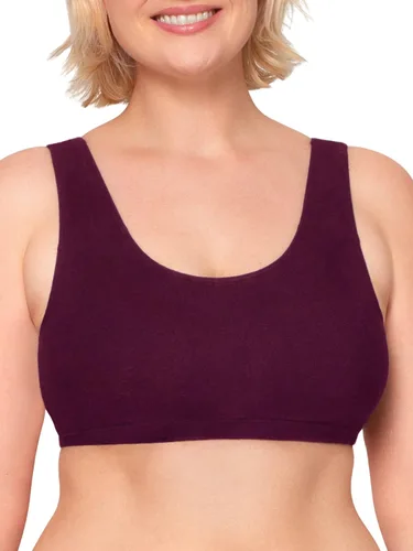 Vista 2 de Fruit of the Loom - Sujetador deportivo tipo camiseta para mujer que sostiene el busto, paquete económico