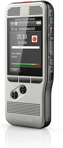 Vista 2 de Philips DPM6000 Grabadora de voz digital de bolsillo con operación de botón