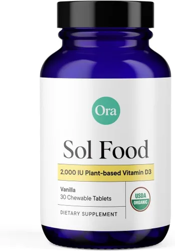 Vista 10 de Ora Organic Vitamina D3 5000IU + K2 – Vitamina D vegana de liquen y K2 de garbanzos para la salud ósea, apoyo inmunológico y estado de ánimo, máxima