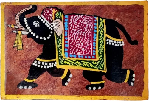 Vista 7 de Hashcart - Joyero decorativo, diseño de elefante con caja de mármol (6.0 x 4.0in)