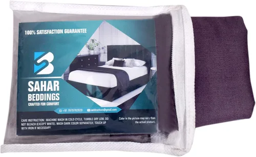 Vista 5 de SAHARBEDDINGS Funda de almohada de viaje de 12 x 16 pulgadas, 500 hilos, paquete de 2 fundas de almohada para bebé con cremallera, 100% algodón Gris