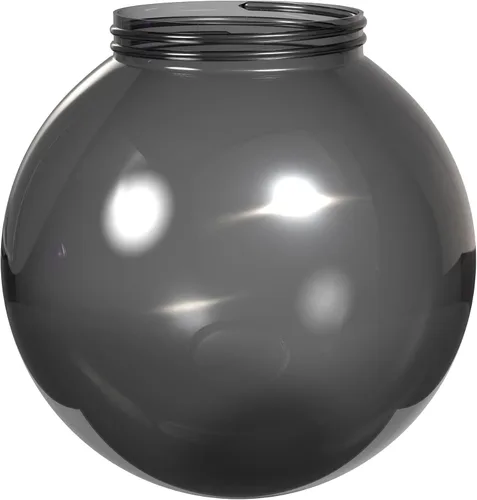 Vista 13 de KASTLITE Cubierta de bombilla de globo de 6 pulgadas con cuello roscado de 3.25 pulgadas, repuesto de plástico acrílico para pantallas de techo