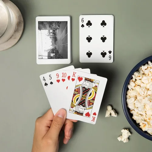 Vista 2 de Lantern Press Ballard Avenue in Seattle, WA Photograph, 52 Playing Cards for Adults, Poker Size Card Deck