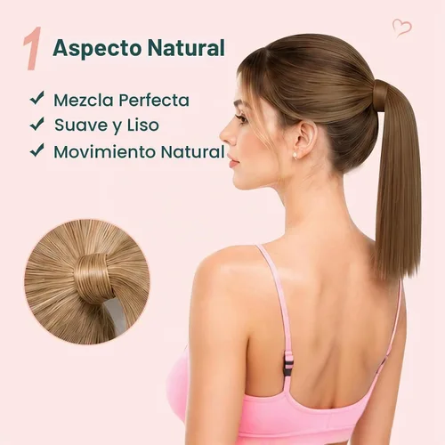 Vista 2 de Easyouth Extensión de cola de caballo de cabello humano, negro azabache, 12 pulgadas, 2.47 oz, extensiones de cola de caballo, extensiones de cola