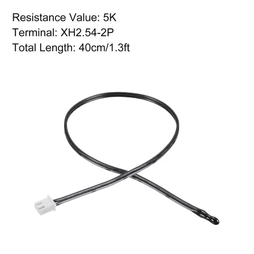 Vista 2 de Sonda de termistor NTC 5K 1.3ft impermeable epoxi sensor de temperatura, [para transmisor de temperatura digital] - 5pcs