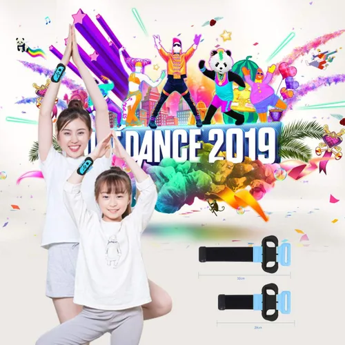 Vista 7 de Just Dance 2019 - Banda de baile para Nintendo Switch, brazalete JoyCon para Nintendo Switch, correa elástica ajustable con espacio para Joy-Cons