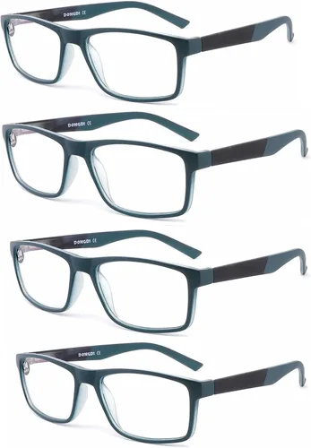 Vista 16 de Gafas de Lectura con Bloqueo de Luz Azul Paquete de 4 Lectores de Computadora para Mujeres y Hombres, Anteojos con Filtro de Rayos UV Antirreflejos