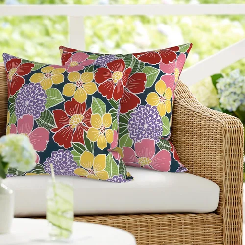 Vista 60 de DYTXIII Paquete de 2 almohadas lumbares impermeables para exteriores con rellenos, 12 x 20 pulgadas, almohada decorativa rectangular para patio