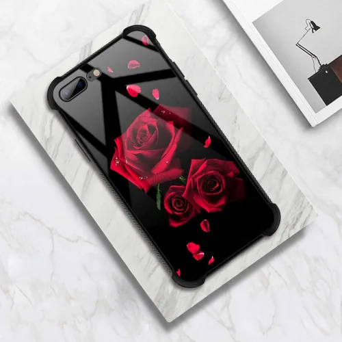 Vista 52 de Funda compatible con iPhone 8, a prueba de golpes, antiarañazos, bandera de ciervos de cola blanca de grano de madera estadounidense