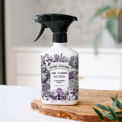 Vista 5 de Home-Pourri Air + Fabric - Ambientador multiusos para olores, 11 onzas líquidas, hasta 570 usos, aroma a salvia lavanda, desodorante de habitación