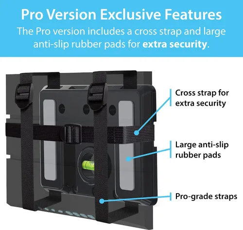 Vista 3 de TotalMount Soporte universal para electrónica Soporte de pared ajustable para tu router, sistema inalámbrico, módem de cable, DVR, Xbox