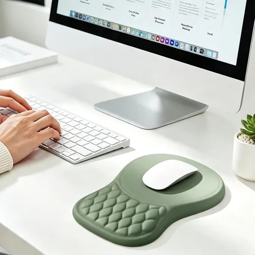 Vista 7 de EooCoo Alfombrilla de mouse ergonómica de masaje con reposamuñecas