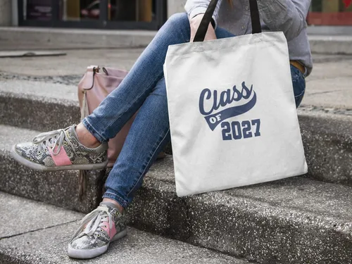 Vista 5 de Adhesivo de graduación para planchar en la clase de 2027, calcomanía para camiseta de secundaria, parche de graduación HTV para graduados
