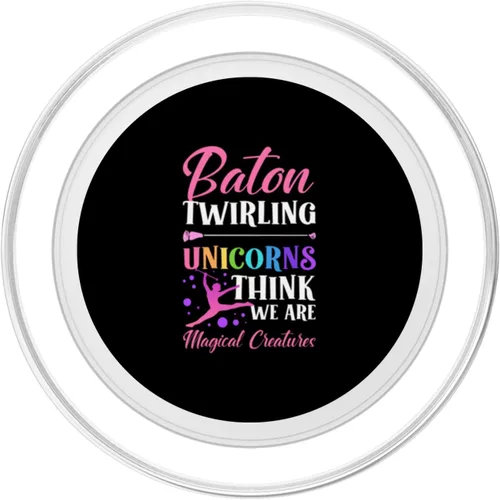 Vista 2 de Baton Twirling. Majorette Baton Twirler PopSockets MagSafe PopGrip for iPhone