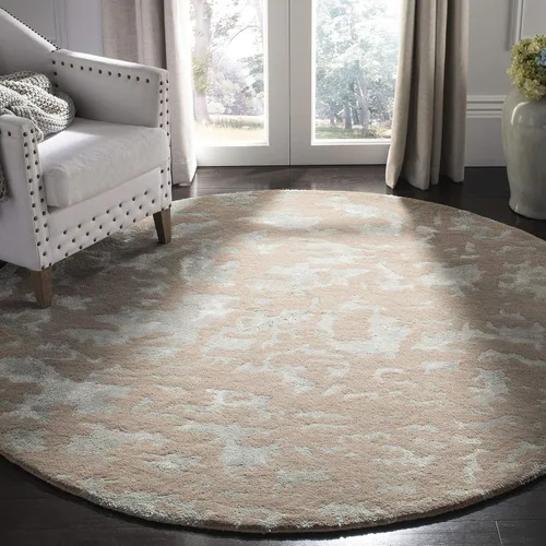 Vista 13 de SAFAVIEH Soho Collection SOH525A - Alfombra de lana prémium hecha a mano de 8 pies 3 pulgadas x 11 pies, color marfil