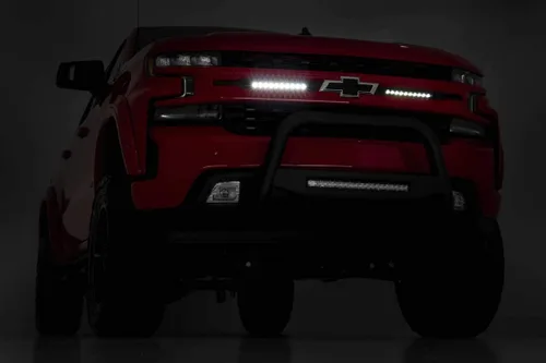Vista 5 de Kit de rejilla LED de 10" de la serie negra de Rough Country para Silverado 1500 19-22-70817