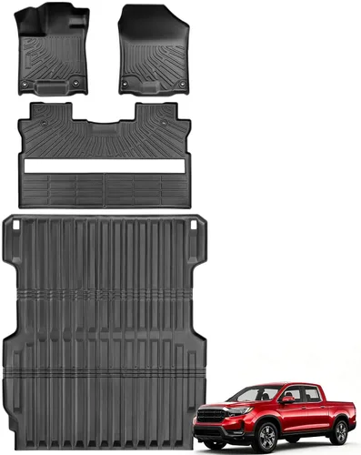 Vista 15 de Alfombrillas para suelo de Dodge Durango 2016-2025 2026 de 6 asientos, protector de carga para todo tipo de clima, TPE resistente, impermeable