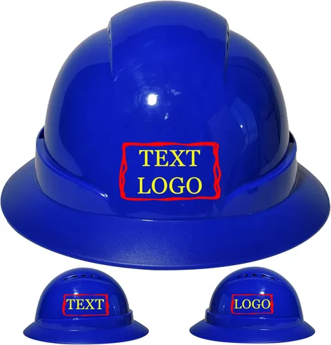 Vista 40 de Casco de seguridad personalizado para construcción Casco de trabajo de seguridad con suspensión de trinquete ajustable de ala completa con carcasa
