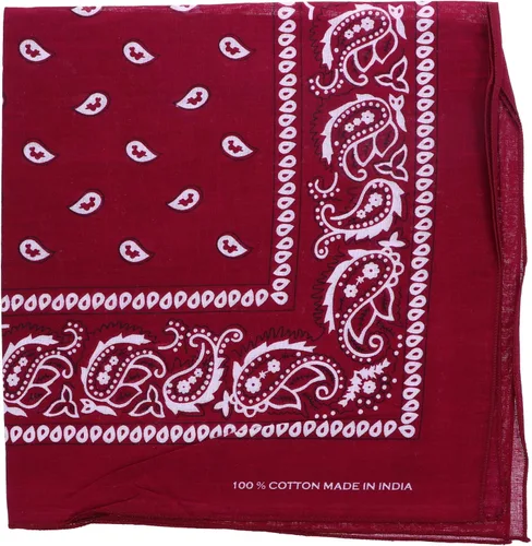 Vista 5 de Motique Accessories Bandana Paisley Extra Grande de 27x27 Pulgadas