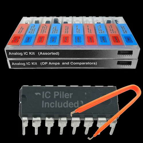 Vista 2 de EEEEE IC kit 161 piezas, 20 modelos Chip Surtido Conjunto Analógico Circuitos Integrados Electrónica Piezas Opamp Pack, 555 Componentes