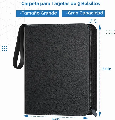 Vista 2 de Carpeta de tarjetas de béisbol de 900 bolsillos, álbum de tarjetas Negro