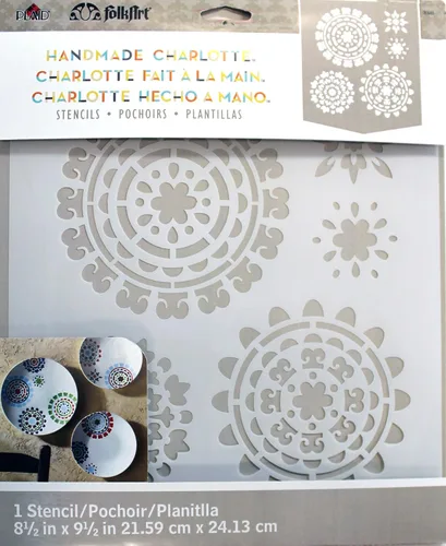 Vista 5 de FolkArt - Stencil para pintura de corte láser - Paisley Delight 30948.
