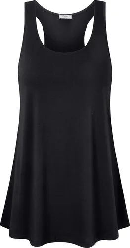 Vista 33 de Cestyle - Camiseta sin mangas para mujer, cuello redondo, corte holgado, para entrenamiento