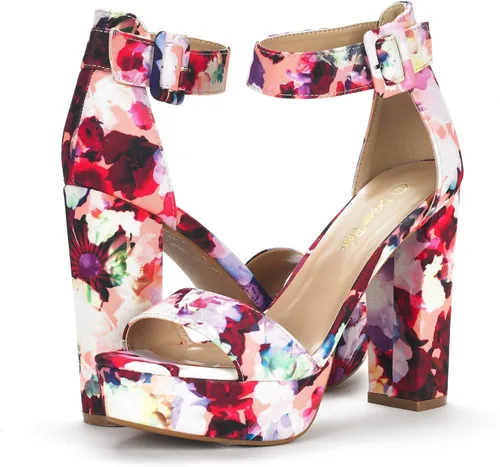 Vista 4 de DREAM PAIRS Hi-Lo - Sandalias de tacón alto y plataforma para mujer