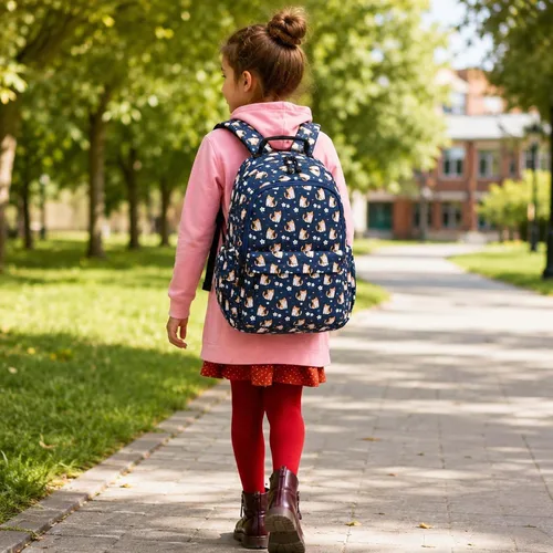Vista 8 de Leaper Mochila kawaii para laptop para niñas y niños, mochila de viaje para niños, mochila escolar linda para la universidad