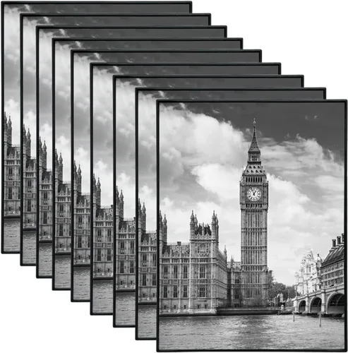 Vista 12 de GOmaize - Marco de fotos negro de carga frontal de 10 x 15 cm, juego de 10, para montaje en pared o mesa