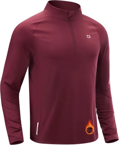 Vista 20 de G Gradual Camisa de golf atlética de manga larga con cremallera de forro Negro