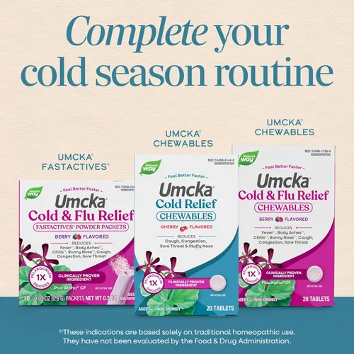 Vista 7 de Nature's Way Umcka ColdCare Pastillas masticables, 15144, 20, 1