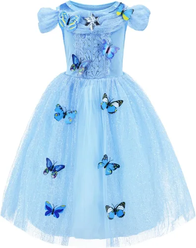 Vista 2 de Party Chili Princess Costume for Girls Birthday,Christmas Dress Up With Accessories 3-10 Years